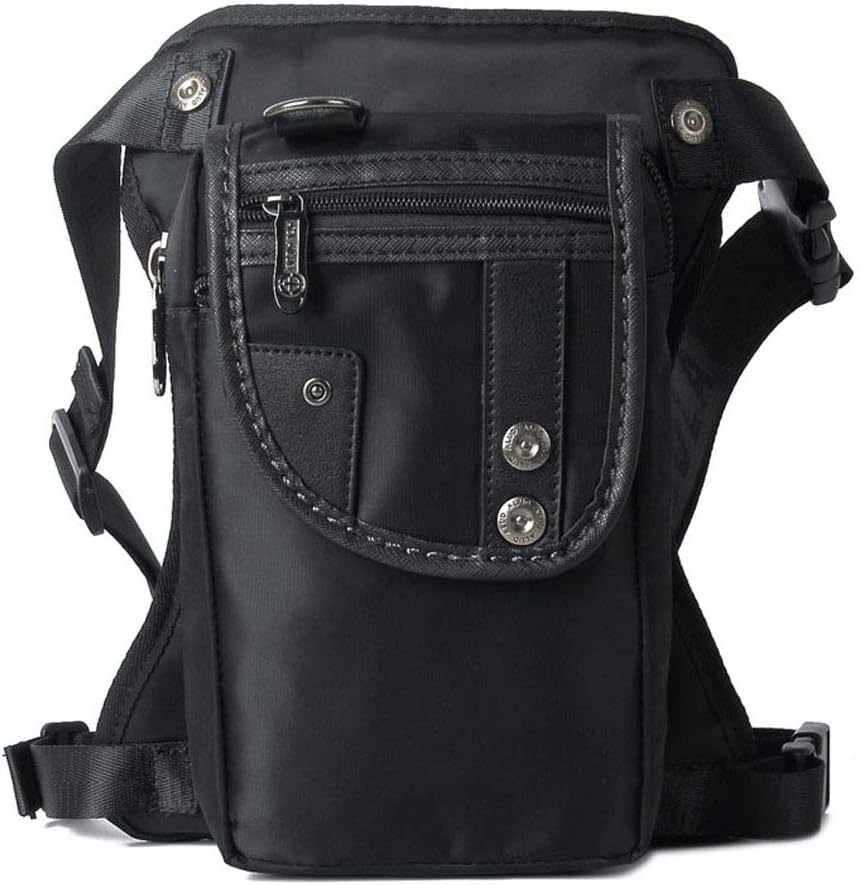 Nylon Drop Leg Bag Hiking Waist Pack for Men Women Tactical Motorcycle Bike Cycling Riding Travel Outdoor Sports Fanny Pouch