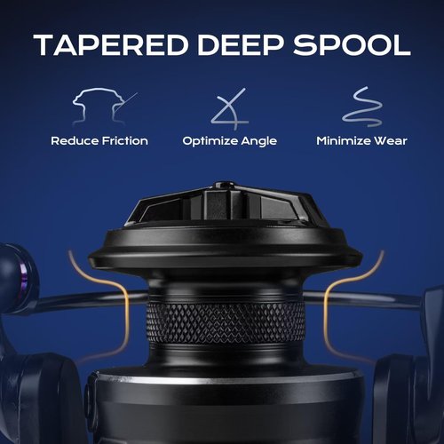 Handing M1 Pro Fishing Reels for Saltwater or Freshwater Spinning Reels Fully Enclosed Structure Fishing Spinning Reel 33 Lbs Max Drag Fishing Reel Spinning 9+1 Stainless BB Size 3000