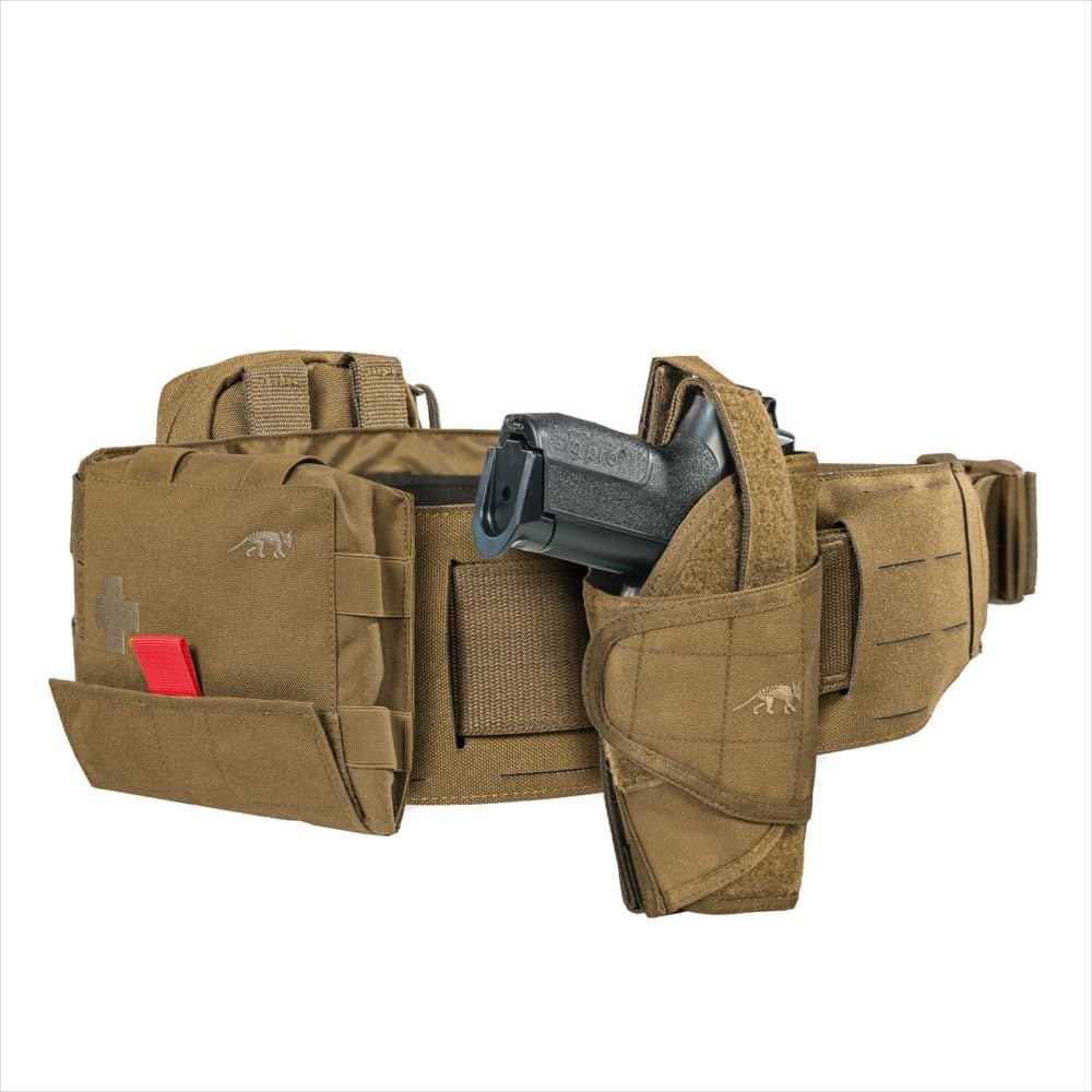 Tasmanian Tiger Warrior Belt LC, Tactical Utility Belt, Laser Cut MOLLE System, Hook-and-Loop Attachment