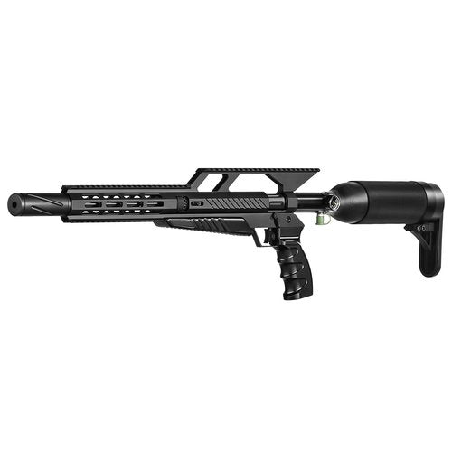 PINTY PCP Pellet Gun Air Rifle, 5.5 mm .22 Caliber Pellet Air Rifle for Adults, Single Shot PCP Air Gun, High Power Airgun with 850 fps Velocity & Picatinny Rail for Hunting Shooting Games