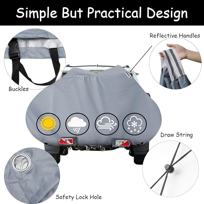 Bicycle Covers Transport. Waterproof Heat Resistant. Ideal As Ebike Cover Or Rain Cover. With Large Mesh Bag For Traveling.2XL