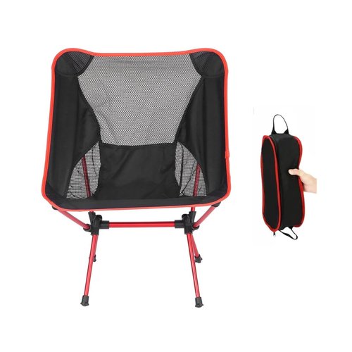 T CACHE Backpacking Chair - Lightweight & Collapsible Chair for Camping, Hiking & Travel - Small Folding Chair with Anti-Slip Feet - Compact & Durable Chairs for Outside, Easy Setup Anywhere