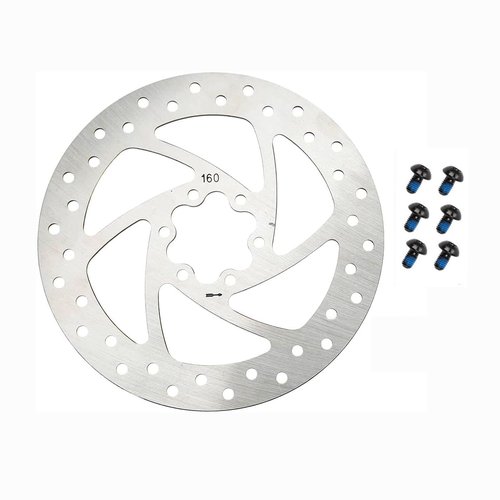 160mm Stainless Steel Disc Brake Rotor, Essential Bicycle Braking Component and Accessory
