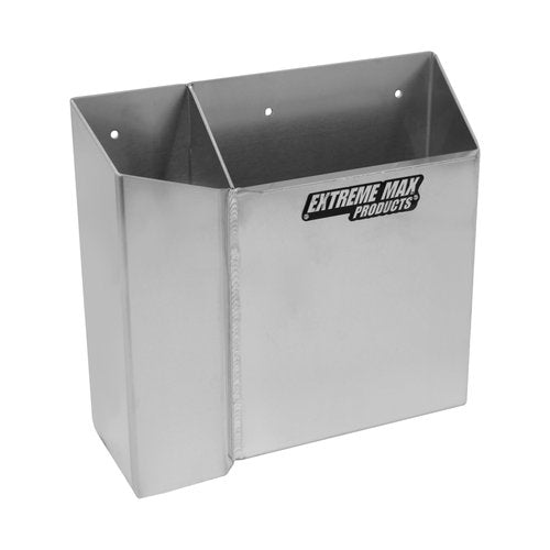 Extreme Max 5001.6368 Grease Gun Holder with Spare Cartridge Slot for Race Trailer, Garage, Shop, Enclosed Trailer, Toy Hauler - Silver