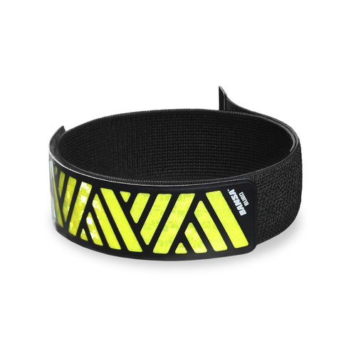 BANSA My Reflective Band Ultra-A Green 1pcs - High Visibility Gear for Night Walking,Running,Bike,Motorcycle,Camping,Walking&Cycling | Multiple Use | Orange,Green,White,Red,Yellow