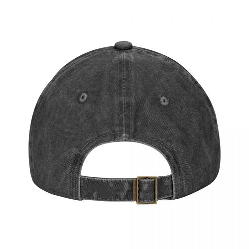 YISHOW Embroidered Fish On Bassball Cap Fishing Bite Vintage Men and Women Embroidered Hat Black