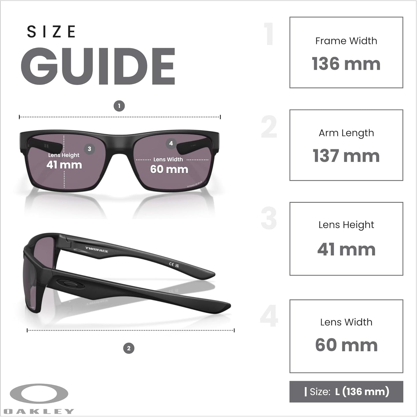 OAKLEY Twoface OO9189 Square Sunglasses For Men+ Bundle Accessory Leash Kit, Microfiber Pouch