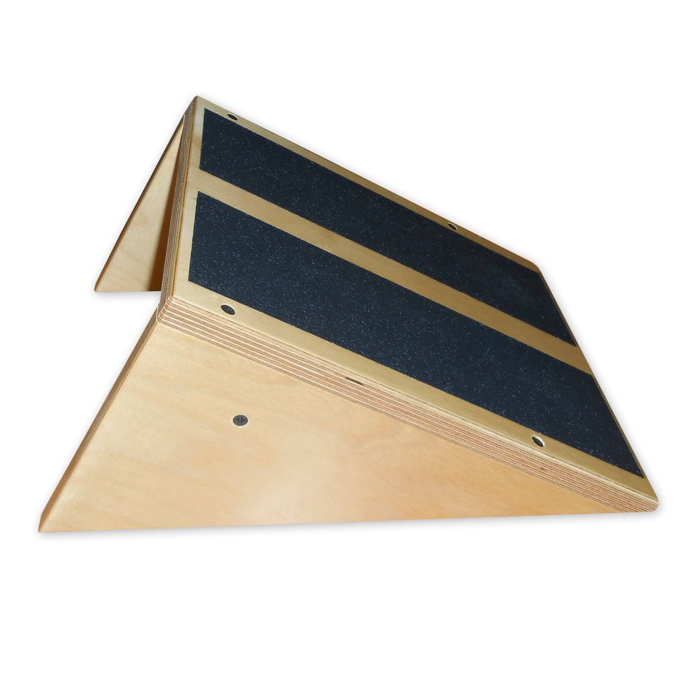 Rehabilitation Advantage Inclined Calf Stretcher Slant Board – 30° Angle, Birch Wood with Non-Slip Surface – Made in USA – Shin Splint, Achilles Tendon & Calf Strain Relief – 400 lb Capacity