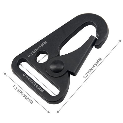 Paracordland-12Pcs Heavy Duty Metal Hooks Sling Clips Professional Tactical Universal Clip for Backpack Paracord Bracelets Necklaces