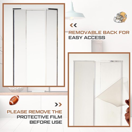 Kritkin Acrylic Football End Zone Pylon Display Case Large 18.7 x 5 x 5 Inches Storage Football End Zone Pylons Durable Material Protects Against Dust Insects and Moisture