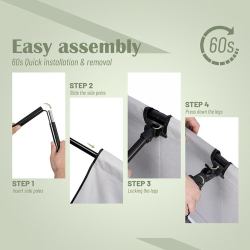 G2 GO2GETHER Foldable Camping Cot, Durable Travel Tent Cot, Ultralight for Backpacking, Comes with Storage Bag(Black/Green/Brown) (Grey)