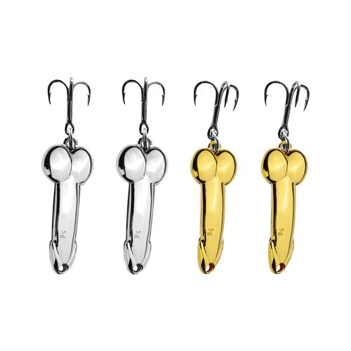 4Pcs Funny Fishing Lures for Freshwater and Saltwater Top Water Bass Fishing Lures Freshwater Saltwater Fishing Lures for Bass Swimbaits Bass Fishing Gear Fishing Gifts for Men Fishing Accessories