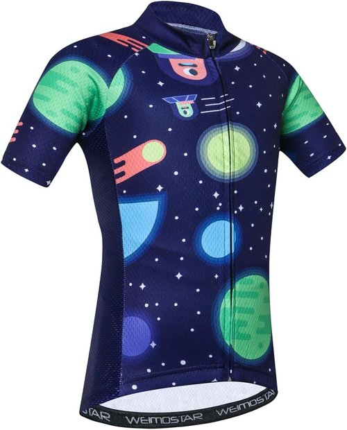 Cycling Jersey Kids,Short Sleeve Cartoon Road Mountain Bike Jersey Set/Top/Short for Girls Boys Breathable