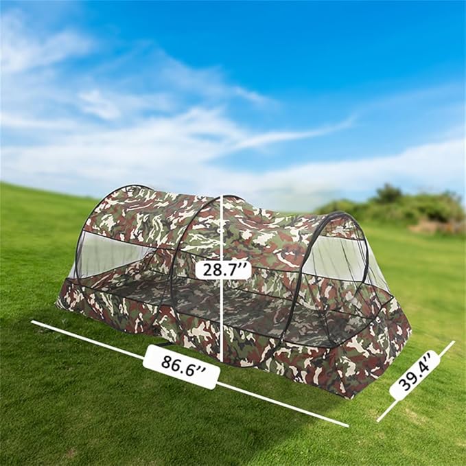 Mosquito Tent,Folding Netting Bed Tent,Portable Mosquito Netting with Bottom,Camping Tent Fine Mesh Mosquito Net for Adults Kids Travel Camping Backyards Canopy Outdoor (Sunshade, 1 Person)