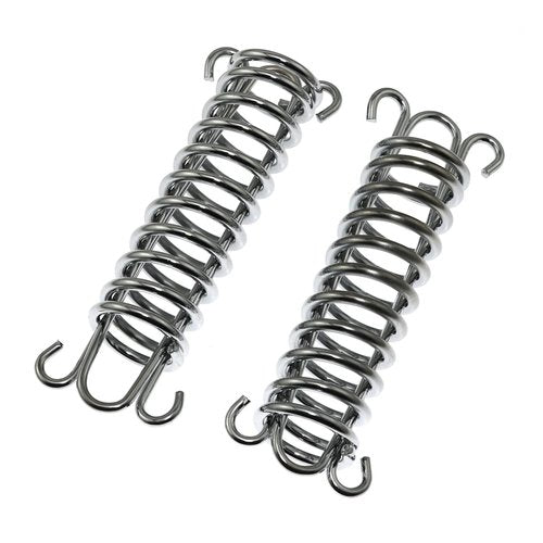 Maxmoral 12PCS Tent Mounting Strap Buckle Spring Windline Buckle Hiking Buckle Steel Awning Mounting Strap Buckle Hammock Chair Chrome Spring Strong Wind Outdoor Camping Buckle Hammock Buckle