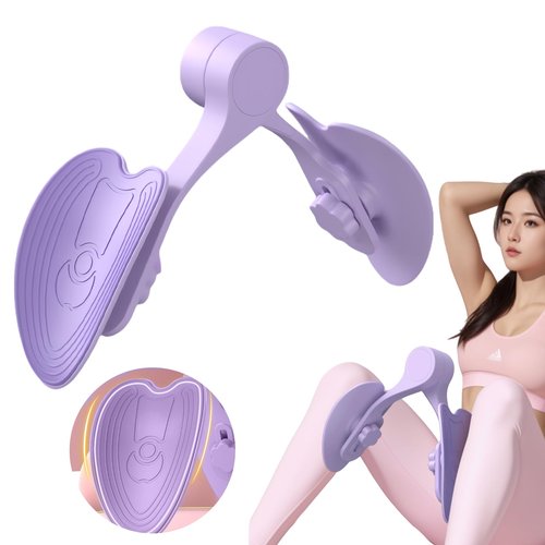 Thigh Master Kegel Pelvic Floor Muscle Training and Repair Device, Leg Beauty Clip, Leg Slimming Tool, Hip Beauty Clip, Pelvic Bone retraction Clip, Inner Thigh Clip (Purple)