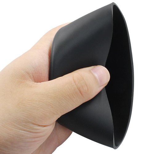 Coufce 2.8-3in Protective Silicone Boot Sleeve, Black Anti-Slip Bottom Cover for Hydroflask/Stanley/Simple Modern Cup