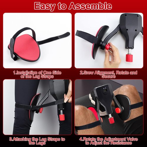 Abnaok Thigh Master Hip Trainer Kegel Exerciser, Hip Shaper Trainer Machine，Adjustable Leg and Inner Thigh Strength Exercise Equipment，Legs Workout Equipment for Men and Women