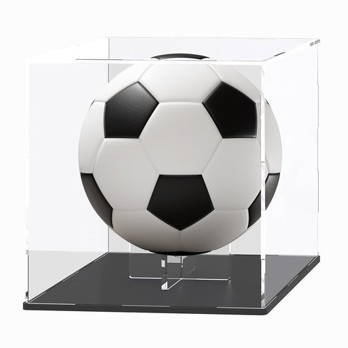 MovFlax Basketball Stand, 3 Pack Acrylic Ball Stand for Display, Clear Storage Holder for Football Basketball Soccer Volleyball , 3.54x1.33 Inch