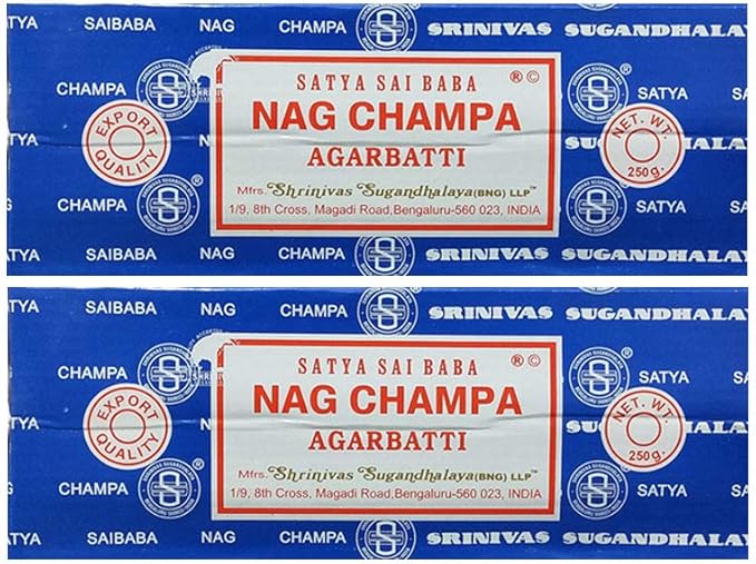 Satya Nag Champa 500g Bulk Incense Sticks for Outdoor Indoor Bedroom Worship Fragrance Stick for Positivity Meditation, Relaxation, Yoga, Healing (Approx 500 sticks)