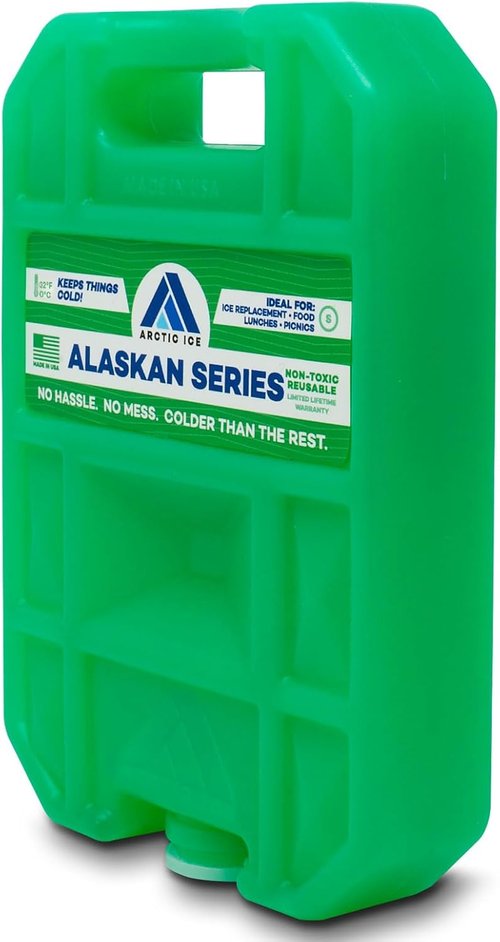 Arctic Ice Alaskan Series Reusable Ice Pack - Long-Lasting, Freezes at 32°F for Food & Drinks