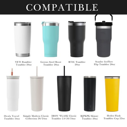 Linkidea Tumbler Carrier with Strap Compatible with YETI Rambler Tumbler 20oz, Iron °Flask Classic Tumbler 2.0 20/24oz, Coffee Mug Sling Bag Holder, Shoulder Strap with Pocket, Black