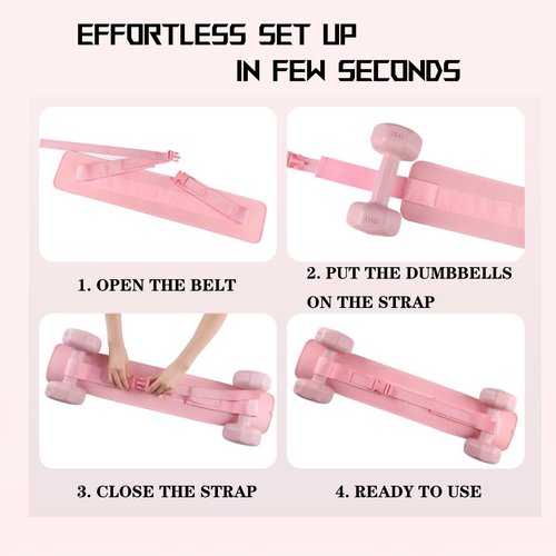 GLEAP Exercise Hip Thrust Belt, Booty Belt for Hip Thrust Use with Dumbbells, Kettlebells, Plates, Glute Trainer for Home Workouts with Non Slip Padding (Black)