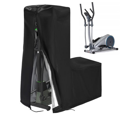 MUTUSHI Elliptical Cover Elliptical Exercise Machine Cover for Indoor&Outdoor Home Elliptical Fitness Machine Protective Cover Waterproof & Dustproof 71" L x 29" W x 65" H Black