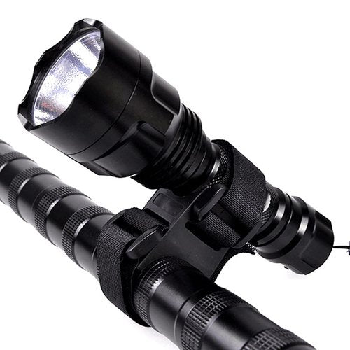BEIDUOYANG Bike Accessories, Multi-Purpose Strap Band Flashlight LED Tourch Mount Holder Lock Clamp