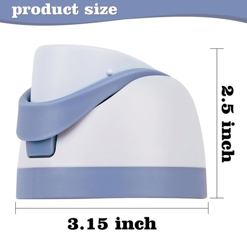 Moukiween Replacement Cap for Owala Freesip Bottle, One Button Water Bottle Top Lid Accessories Compatible with Owala Cup 16oz 24oz 32oz 40oz, BPA-Free, No Water Leakage, Light Blue