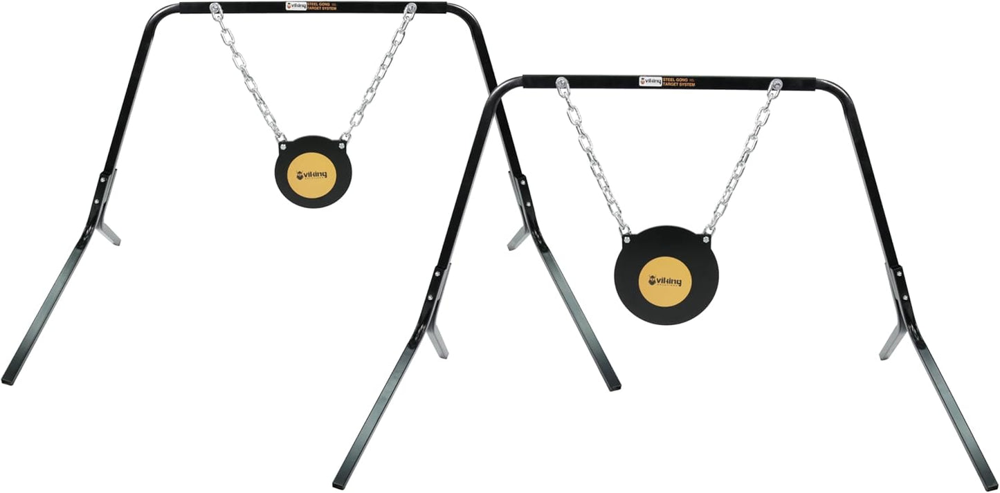 Viking Solutions Complete Gong Target System Combo 8" and 10" Gongs 3/8" AR500 Steel