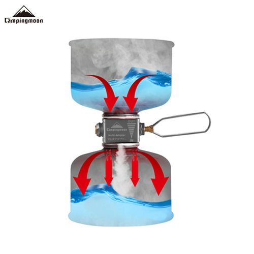 camping moon Gas Canister Refill Adapter Portable Lindal Valve Can Shifter Camping Outdoor Backpacking