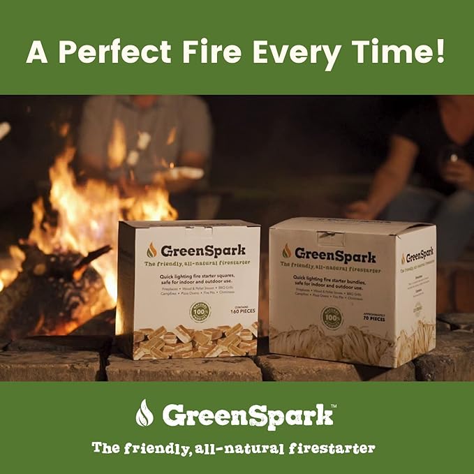 Natural All Weather Fire Starters 70 Pcs, Smoker, BBQ, Fireplace, Wooden and Pellet Stove, Fire Pit, Long Burn Firestarter, Waterproof, Pizza Oven, Grill, Charcoal Starter