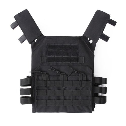 Disratw Tactical Airsoft Vest Molle Adjustable Lightweight Airsoft Vest Outdoor Paintball Training Cosplay Costumes (Black)
