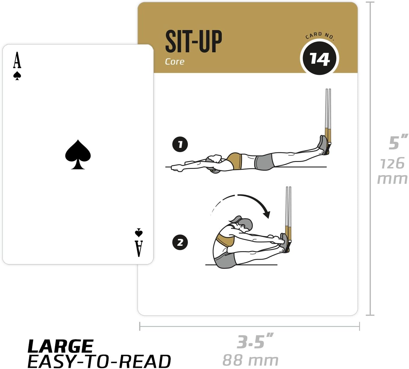NewMe Fitness Yoga Pose Workout Cards, Instructional Fitness Deck for Women & Men, Beginner Fitness Guide to Training Exercises at Home or Gym