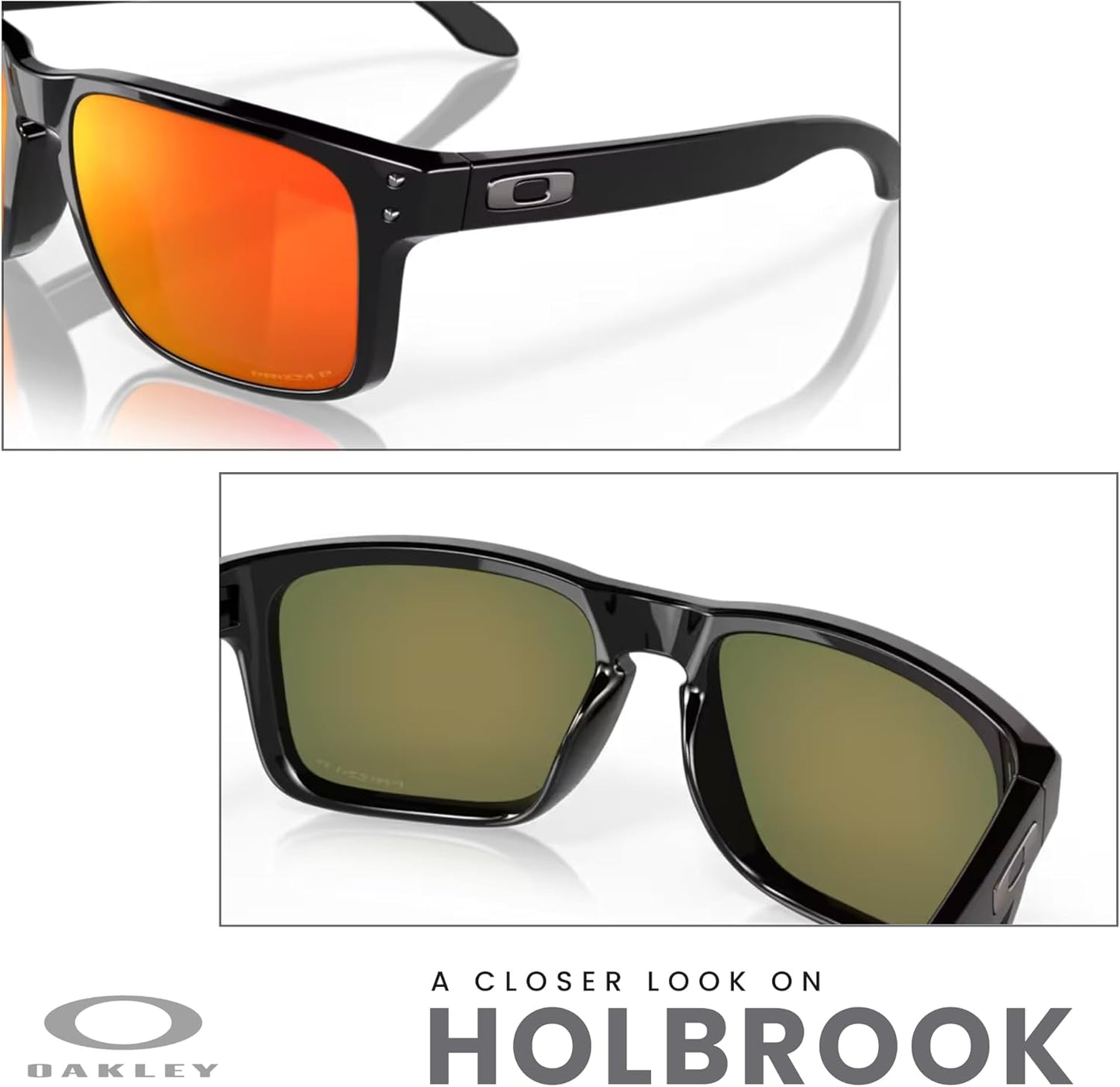 OAKLEY Holbrook OO9102 Square Sunglasses for Men+ Bundle Accessory Leash Kit, Microfiber Pouch