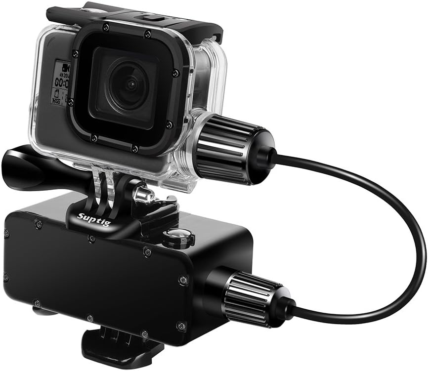 Suptig Replacement Waterproof Case Protective Housing Compatible for GoPro Hero 7 Black Hero 5 Gopro Hero 6 for Underwater Charge Use Water Resistant up to 164ft (50m)