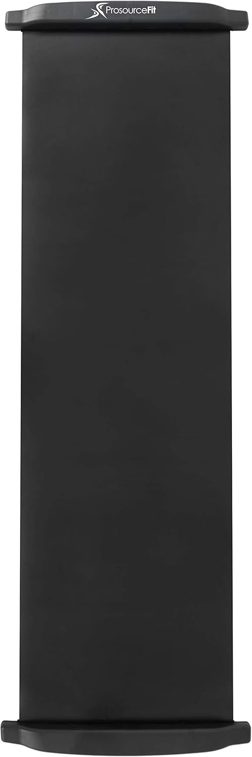 ProsourceFit Slide Board Mat for Exercise 6’ with End Stops, Booties & Carrying Bag for Low-Impact Indoor Home Workouts and Sports Training