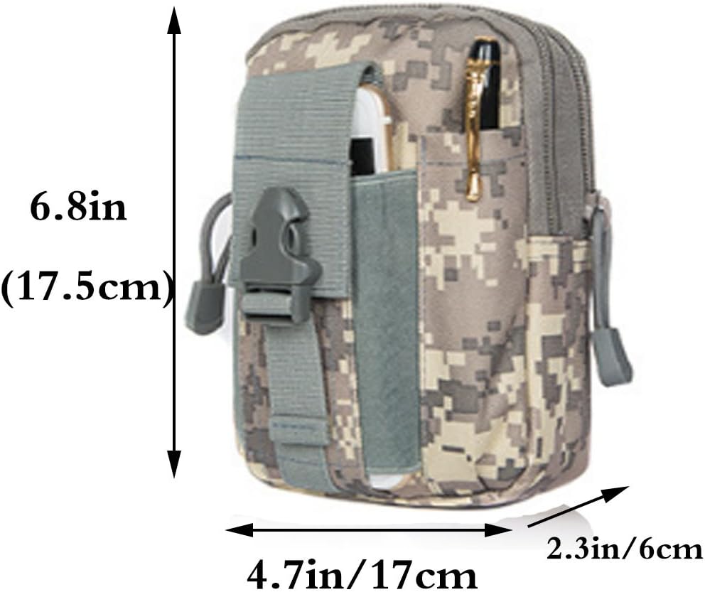 Small Multi-Purpose Poly Tool Holder EDC Pouch Waist Bag Military Nylon Utility Tactical Molle Pack Camping Hiking Pouch