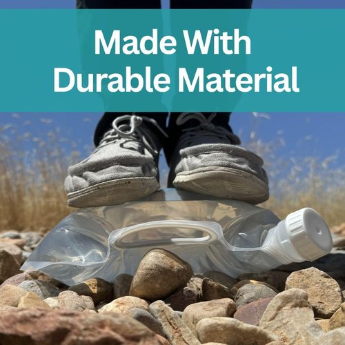 4 Liter/1-Gal Water Pouch for Emergency Water/Food Storage, Camping, and Hurricane Supplies for Home | Compact Collapsible Water Container