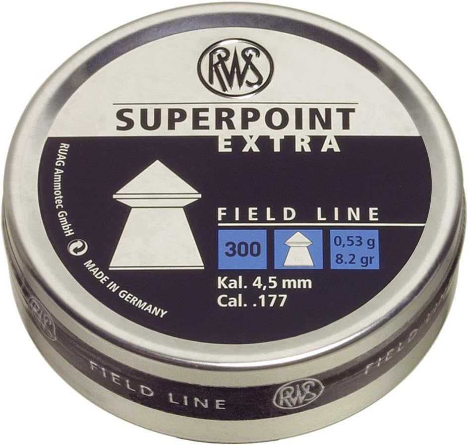 Umarex RWS Superpoint Extra Field Line Pellet Gun Pellets, 22 Caliber, 14.5 Grains, 200 Count