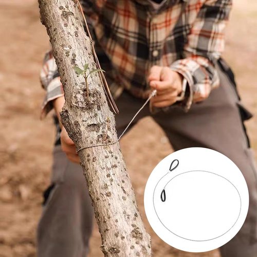 Wire Saw Camping Saw Stainless Steel Cable Saw Hand Pocket String Rope Saw Emergency Survival Outdoor Cutting Tool 5 PCS for Cutting Wood Plastic Hiking Camping Hunting
