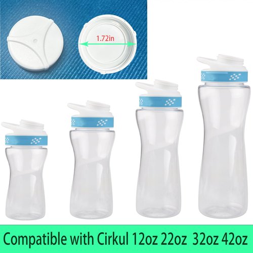 ziHenryDa 3 pcs Lid for Cirkul Water Bottle,Lid Compatible with Cirkul Bottle，Lid Applicable to for Cirkul Bottle of (Black/White/Blue)