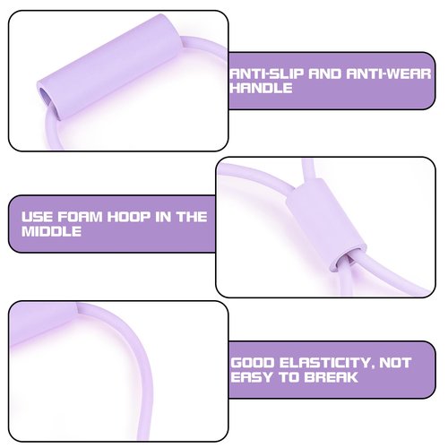 Biiange Chest Expander Pull Exerciser, Arms Pull Up, Pull Rope Strength Training, Chest Expander Resistance, Chest Expander Spring Chest Expander for Home Workout (Purple)