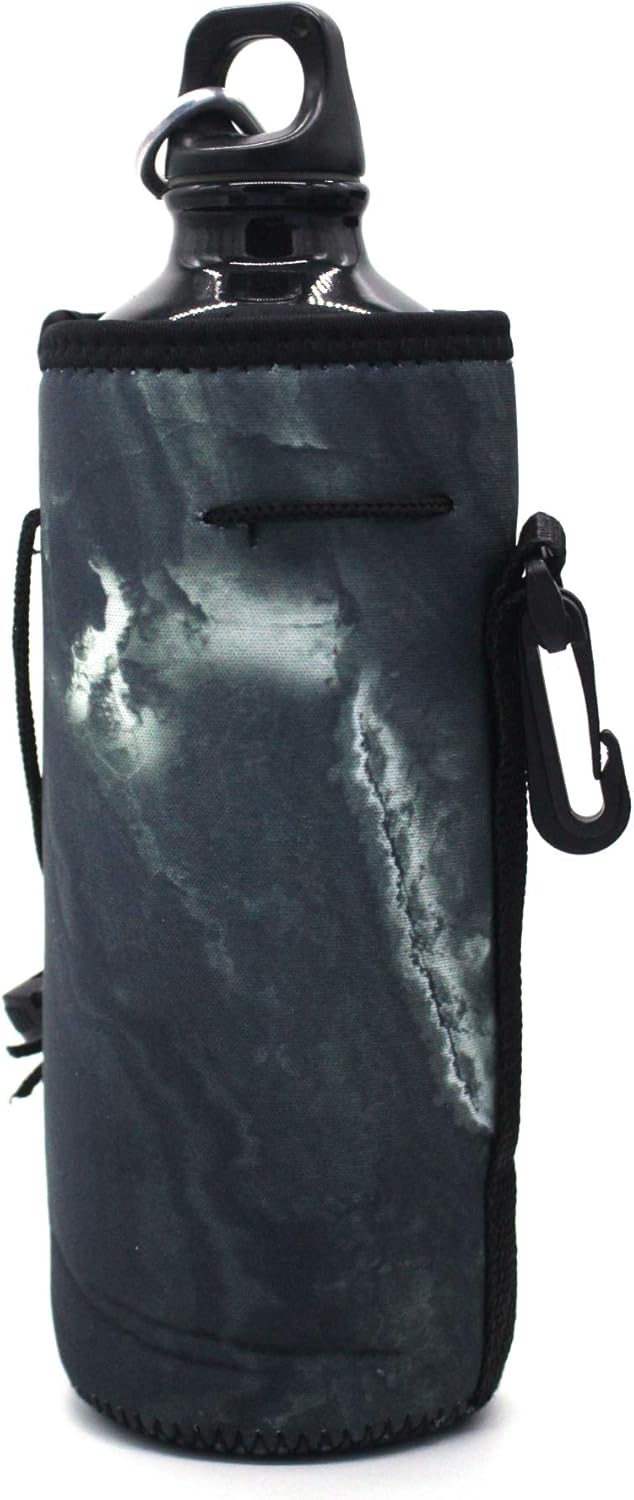 Water Bottle Carrier,Insulated Neoprene Water Gym Travel bottle Holder Bag Protector Sleeve Case Pouch Cover 0.6L or 0.75L, Great for Stainless Steel and Plastic Bottles (BLUE)