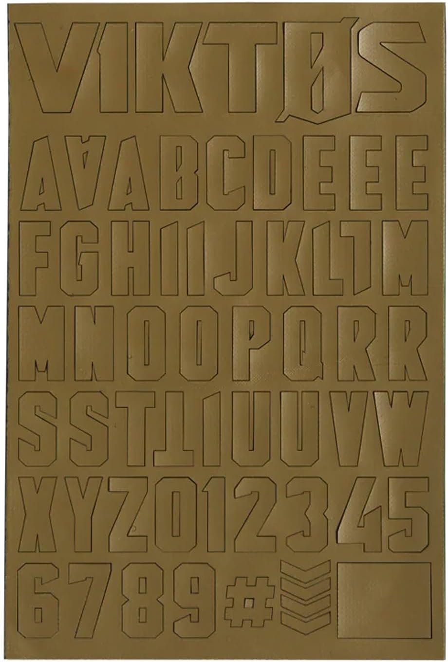 VIKTOS Moralphabet Versatile Creative Durable Hook & Loop Letters - Compatible with Any Item Equipped with a Loop Patch Panel