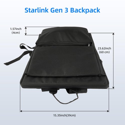 XTAR Starlink Gen 3 Backpack, Outdoor Travel Bag for Starlink Dish and All Accessories, Easy to Carry for Outdoor Camping and RV Trips