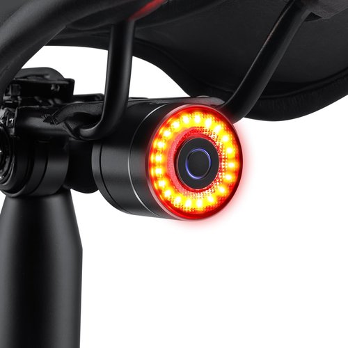 EQIIO Smart Bike Tail Light Brake Sensing Rear Lights, Bike Lights for Night Riding Rechargeable Auto On/Off, Ultra Bright Bicycle Light Waterproof, LED Cycling Safety Warning Taillight Accessories