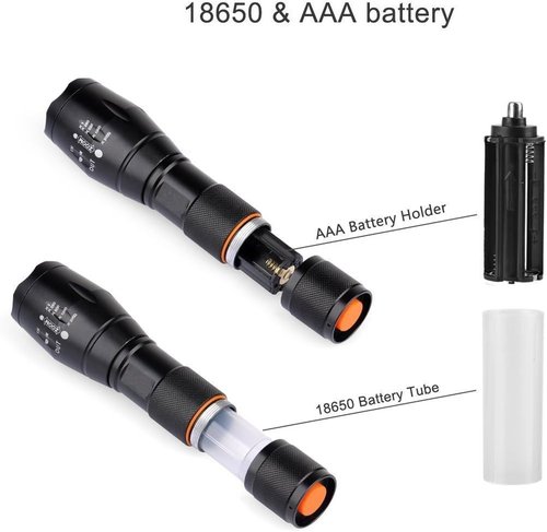 BESTSUN Predator Light 350 Yards Zoomable Green and Red Light Night Hunting Flashlights Coyotes Varmints Hog Hunt Tactical LED Flashlight