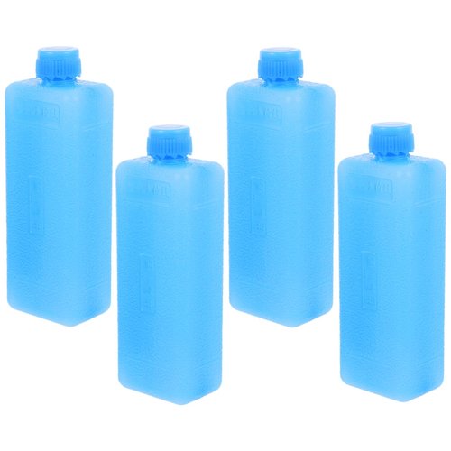 BESPORTBLE Ice Packs for Coolers, 4Pcs Reusable Ice Blocks Cooler Freezer Blocks for Lunch Boxes, Camping, Picnics, Beach, Fishing, Outdoor Sports (4.48x1.56x1.2in)